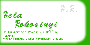hela rokosinyi business card